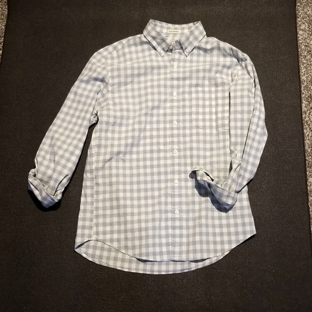 💥Mens J Crew  long sleeve casual dress shirt sz M slim untucked